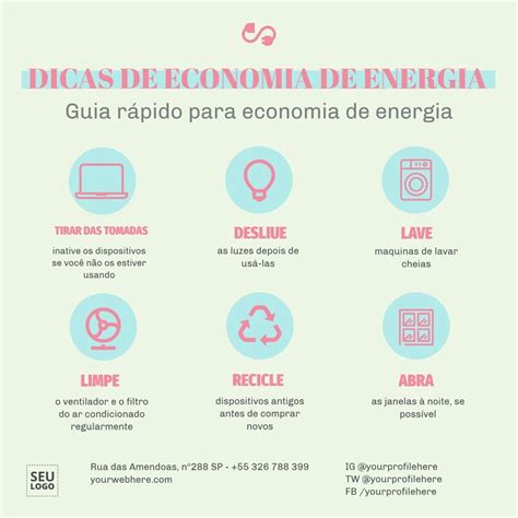 Personalize Um P Ster De Economia De Energia Online