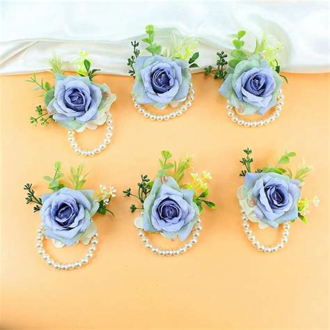 Corsage De Poignet Rose Bleue