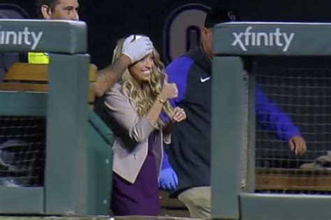 Former Lsu Student Braves Reporter Current Rockies Reporter Hit In