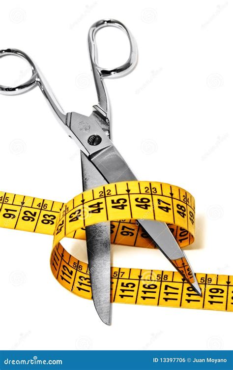 Scissors And Tape Measure Stock Photo Image Of Dressing