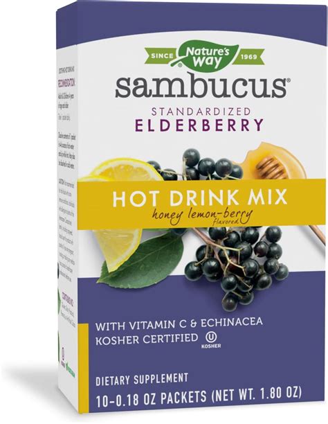 Amazon Nature S Way Sambucus Elderberry Hot Drink Mix With Vitamin