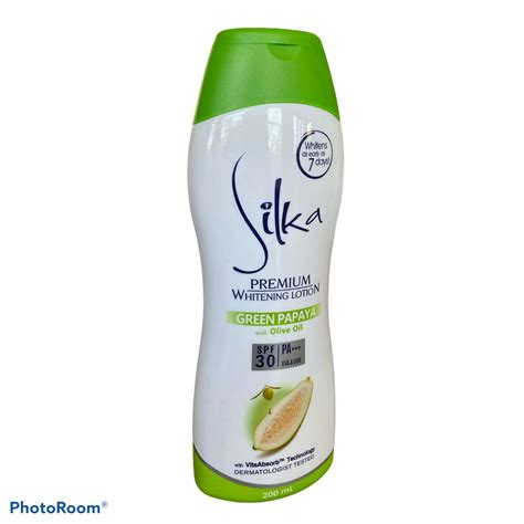 Silka Premium Whitening Body Lotion Green Papaya With Olive Etsy