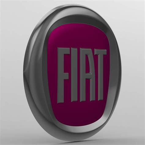 Fiat Logo 3d Model By 3dlogoman