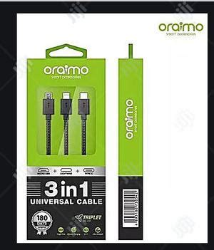 Oraimo 3 In 1 Universal Cable IPhone Type C Micro Usb In Ikeja