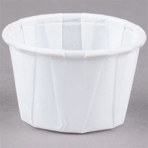 Solo Scc100 1 Oz White Paper Souffle Portion Cup 250pack