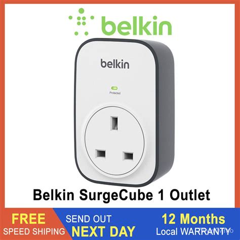 Sg Seller Belkin Surgemaster Surgecube 1 Outlet Surge Protector Plug