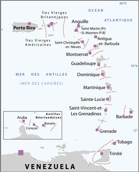 Antilles Historique Voyage Carte Plan