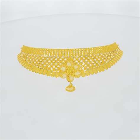 Buy Quality Pretty 22k Gold Choker Necklace In Pune