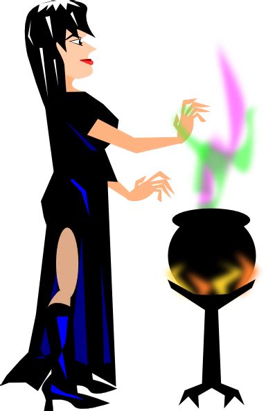 Witch With Cauldron Clip Art At Vector Clip Art Online