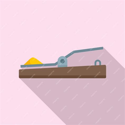 Premium Vector Mouse Trap Icon Flat Illustration Of Mouse Trap Vector