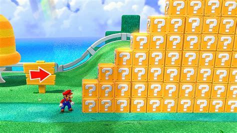 Can Mario Jump Over 999 Item Blocks In Super Mario 3D World YouTube