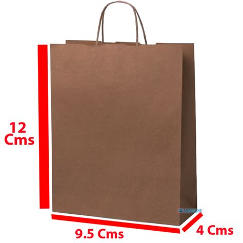 12 Bolsas Papel Kraft 120 Gr 12x95x4 Cm Biodegradable Ecologicas