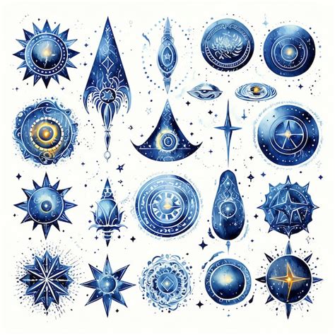 Premium Ai Image Beautiful Occult Symbols Fantasy Watercolor