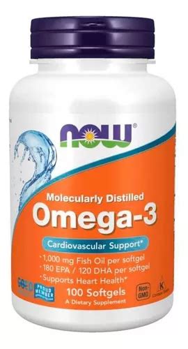 Suplemento En C Psulas Now Foods Omega Gr Epa Dha Sin Sabor