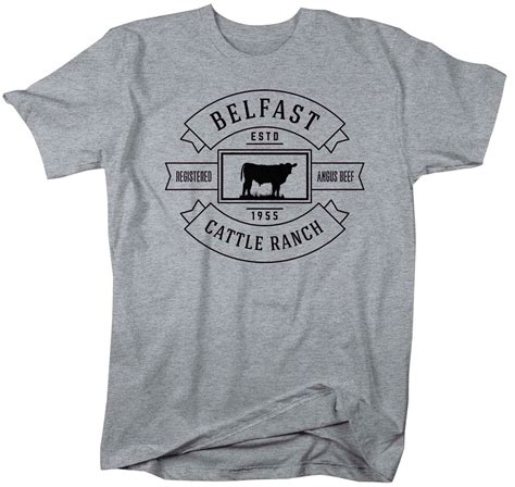 Men S Personalized Cattle Ranch Shirt Cow Farm Shirt Etsy