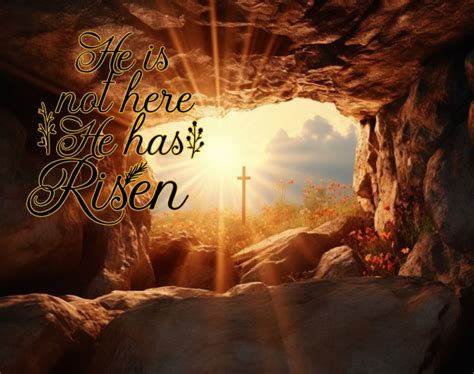 He Is Risen Jesus Art Print Free Stock Photo Public Domain Pictures