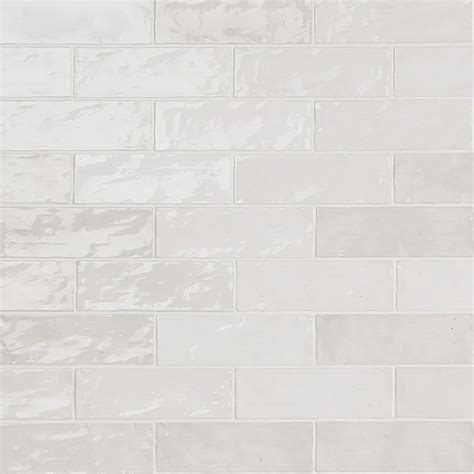 Shop Portmore White X Glazed Ceramic Subway Wall Tile Tilebar