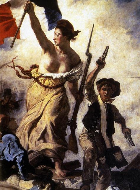 A Section Of Liberty Leading The People 1830 Eugene Delacroix 1798