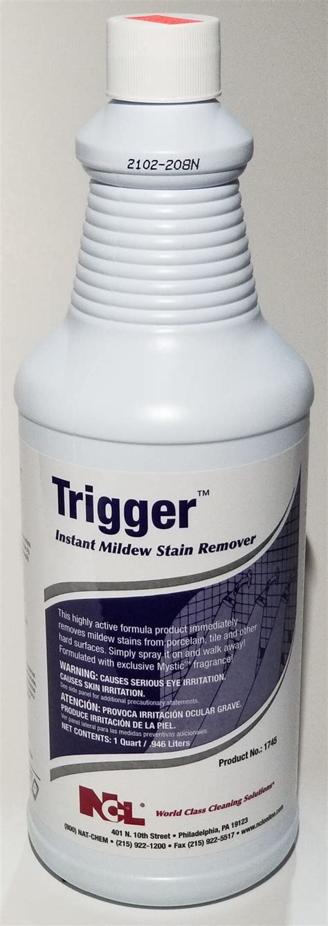 Trigger Instant Mildew Stain Remover A1 Janitorial Supply