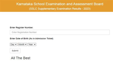 Karnataka Sslc Supplementary Results Out Websites To Check