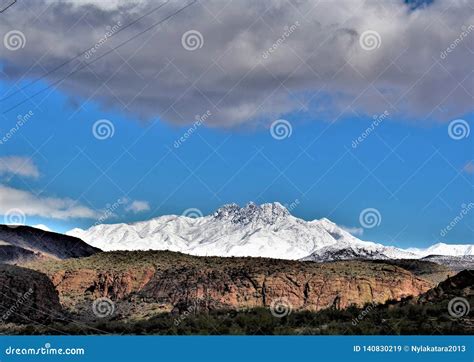 Four Peaks Mountain in, Tonto National Forest, Arizona, United States ...