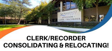 Sacramento County News Update County Clerk Recorder To Consolidate And