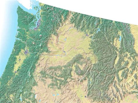 Northwest Usa Topo Map Idaho • Mappery