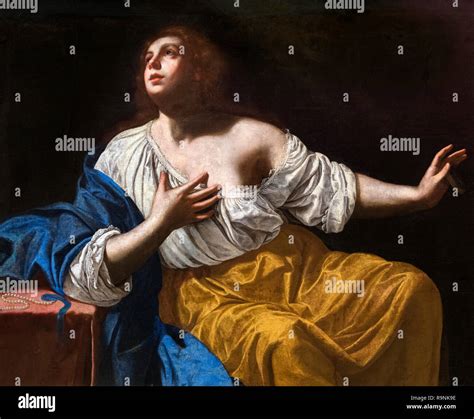 Maria Maddalena Penitente Da Artemisia Gentileschi Olio Su