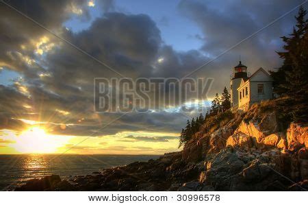 Bass Harbor Lighthouse Image & Photo (Free Trial) | Bigstock