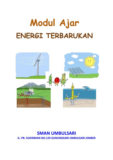 MODUL AJAR 1 ENERGI ALTERNATIF Modul Ajar ENERGI TERBARUKAN SMAN