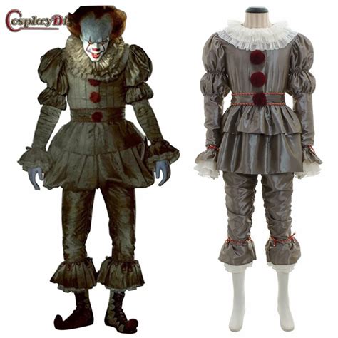 Stephen King S It Pennywise Cosplay Costume Clown Joker Evil Horror Hot Sex Picture