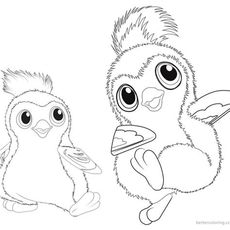 Cloud Puppit From Hatchimals Coloring Pages Free Printable Coloring Pages