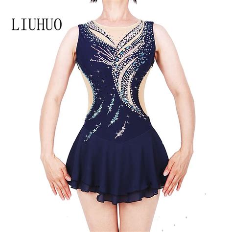 Liuhuo Vestido De Patinaje Art Stico Falda De Patinaje Sobre Hielo De