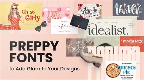 30+ Preppy Fonts to Add Glam to Your Designs