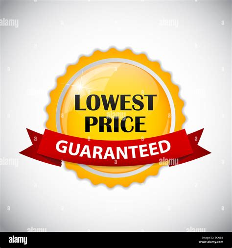 Lowest Price Golden Label Vector Illustration Stock Photo Alamy