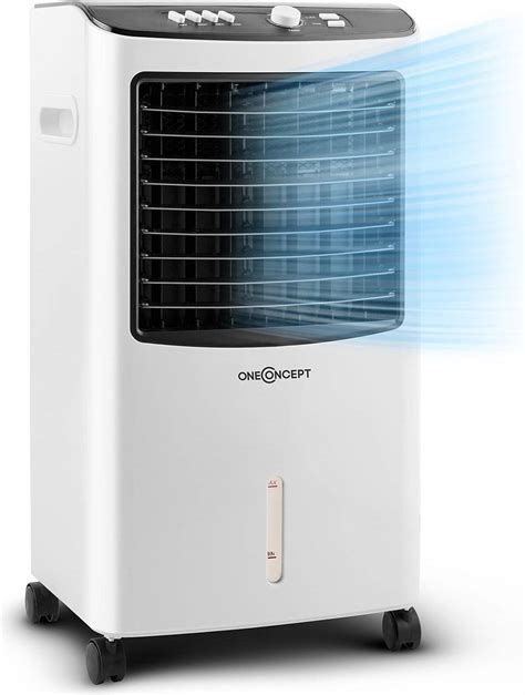 OneConcept MCH 2 V2 Air Cooler Fan Humidifier 3 In 1 Mobile 65 W White