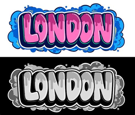 Vector De Graffiti De Londres Vector Premium