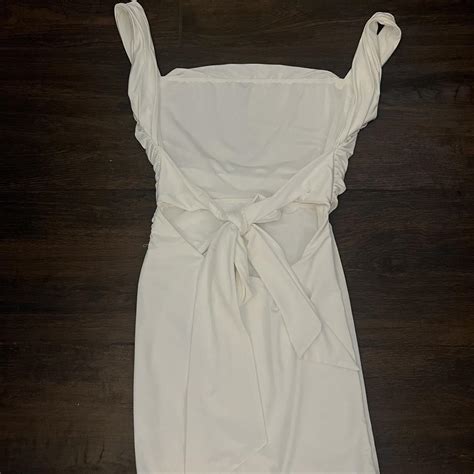 Lucy In The Sky White Dress Size S Never Worn Depop