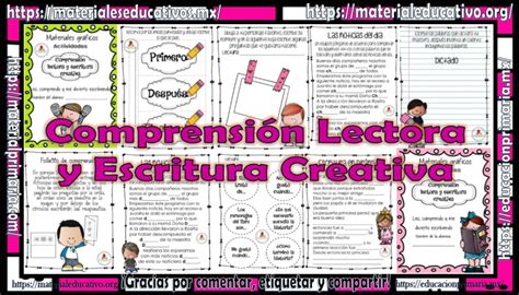 Comprensión lectora y escritura creativa Material Educativo