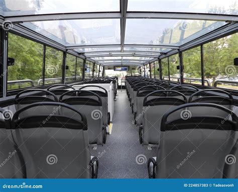 Interior Of Double Decker Bus Stock Image Image Of Traffic Seat