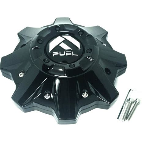 Fuel Gloss Black 8 Lug Wheel Center Cap With Riser Fits Cleaver D239