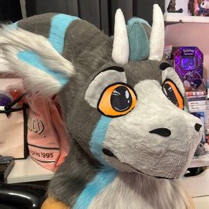 Dutch Angel Dragon Fursuit Head Premade Etsy