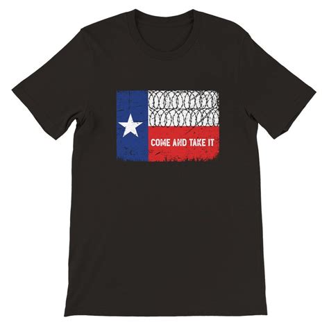 Texas Flag Come And Take It Barbed Wire Tshirt Etsy