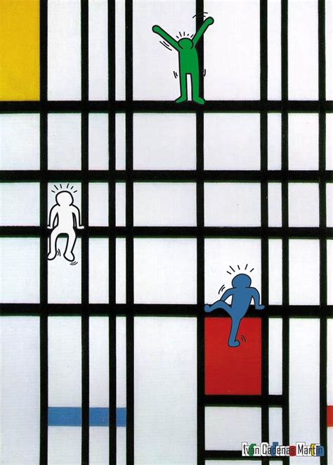 Keith Haring + Piet Mondrian | Progetti di arte della scuola, Arte di ...