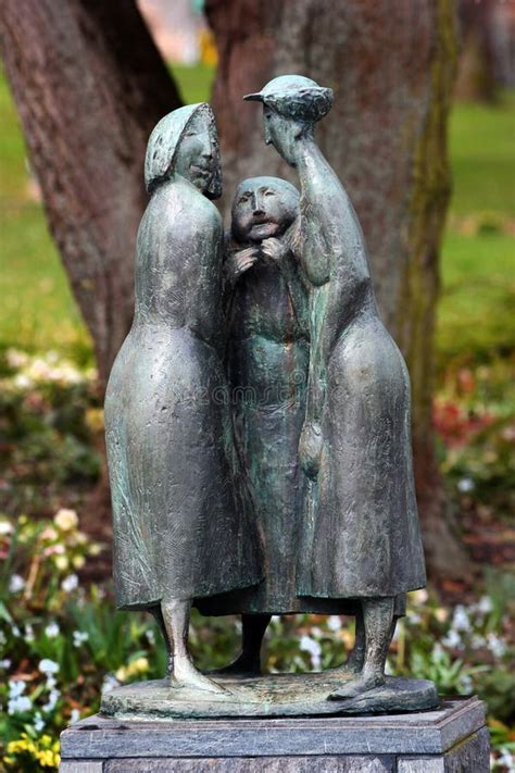 Plauen Germany March The Three Gossips By Volker Beier