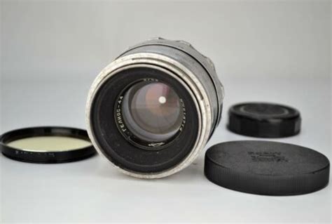 Serviced Blades Kmz Silver Ussr Helios Lens F M Mount