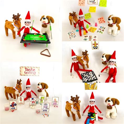 Kit 24 Travesuras para Elfo o duende navideño tipo Elf on the Shelf