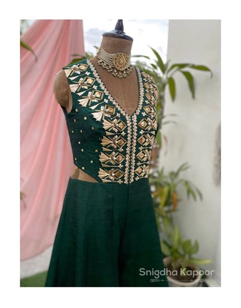 Emerald Green Tailor Made Jumpsuit Indian Wedding Designer Mehendi