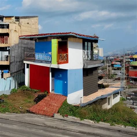 A Favela In The Style Of An American Neighborhood Stable Diffusion