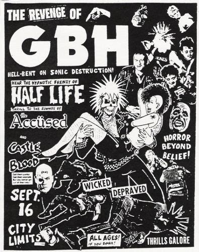 Poster Band Punk Ilustrasi